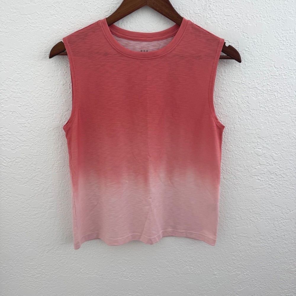 Title Nine Ravine Muscle Tank Dip Dye Ombre Pink Size XS Granola Girl Active
